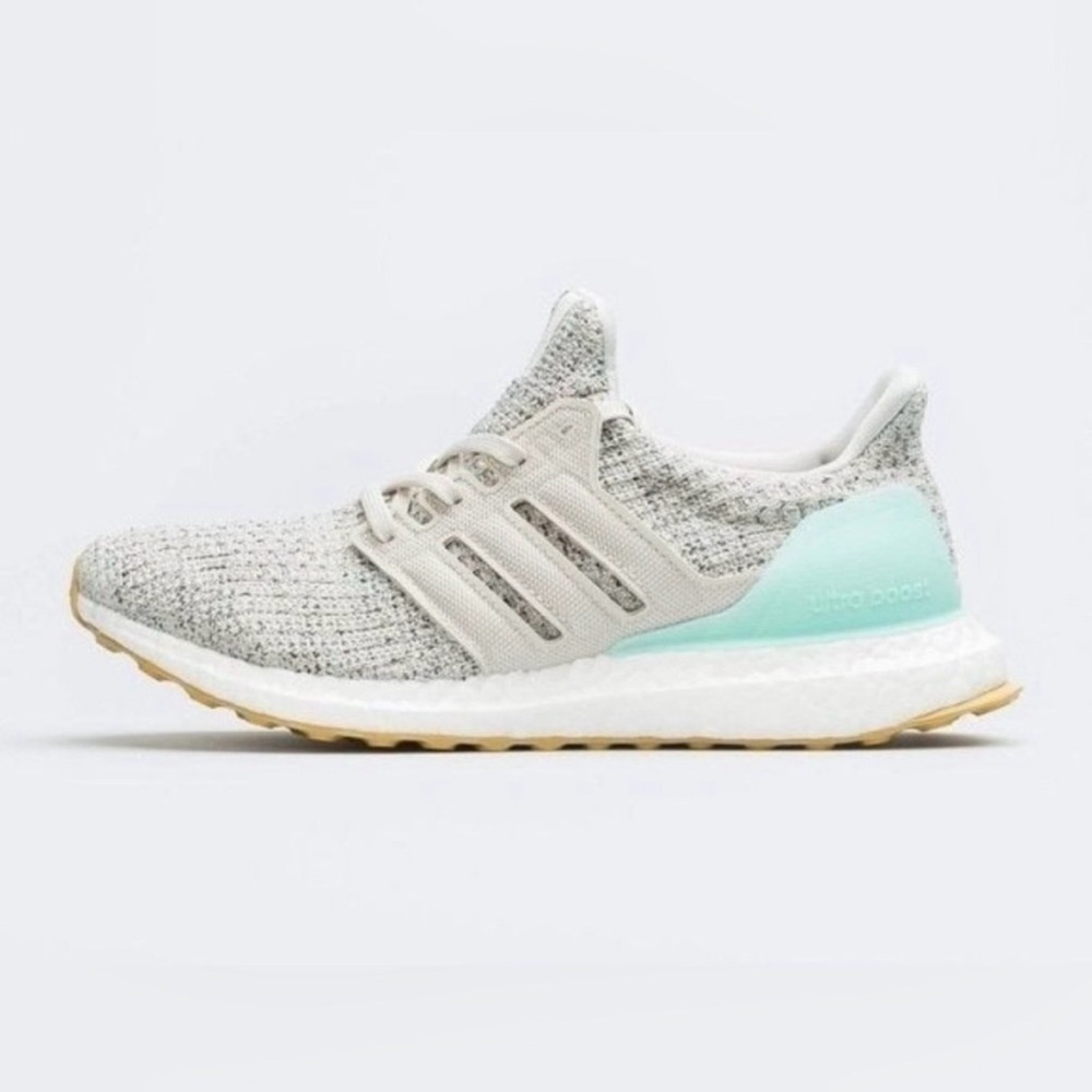 Adidas Ultra Boost Sneakers in White and Gray